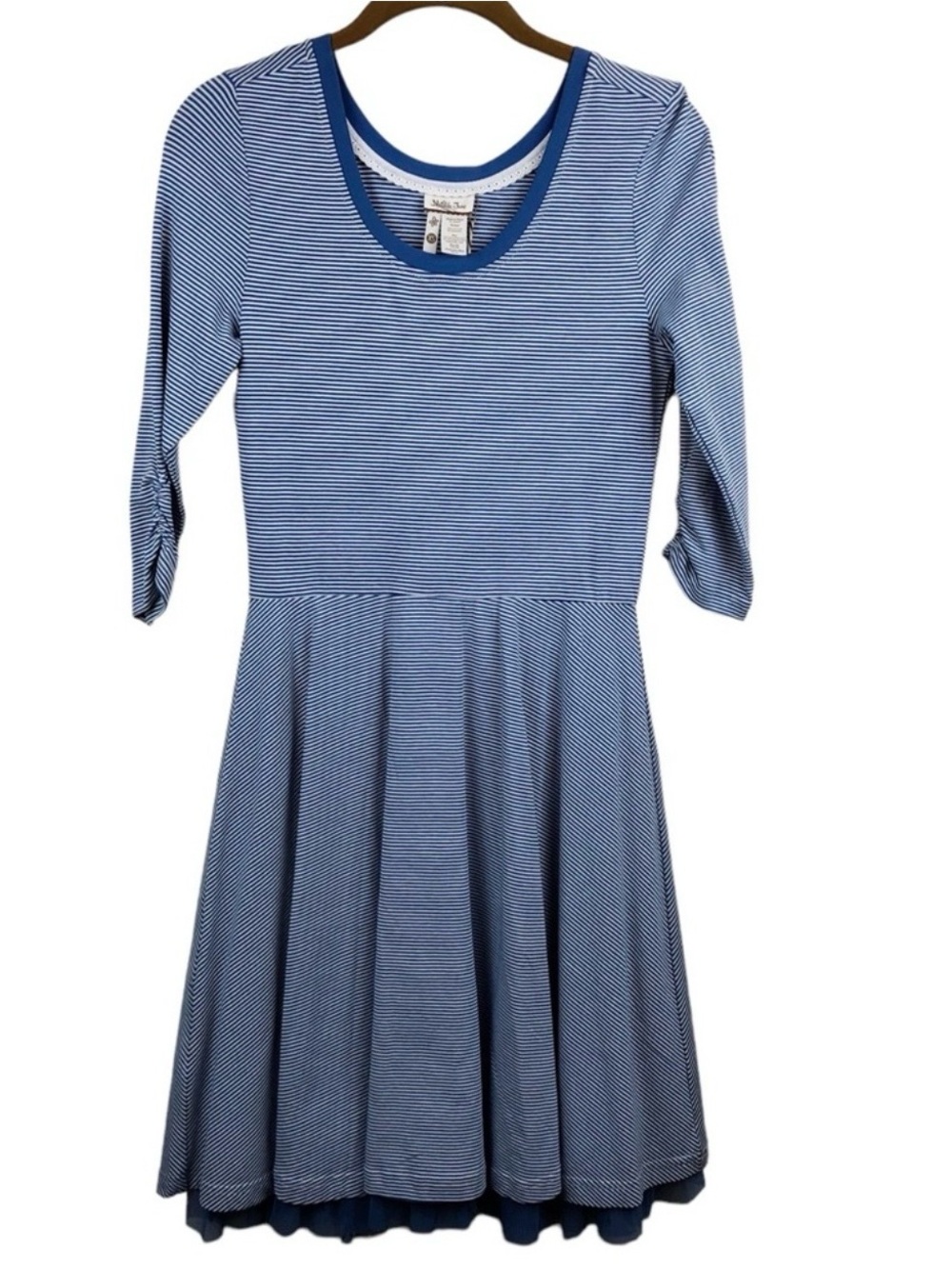 Matilda Jane NEW Between The Lines Dress Tulle Skirt Blue XS